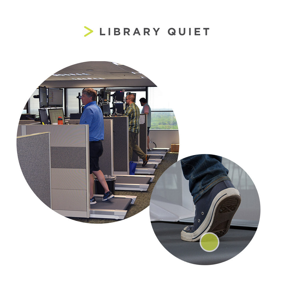 InMovement Unsit Under Desk Treadmill is Library quiet