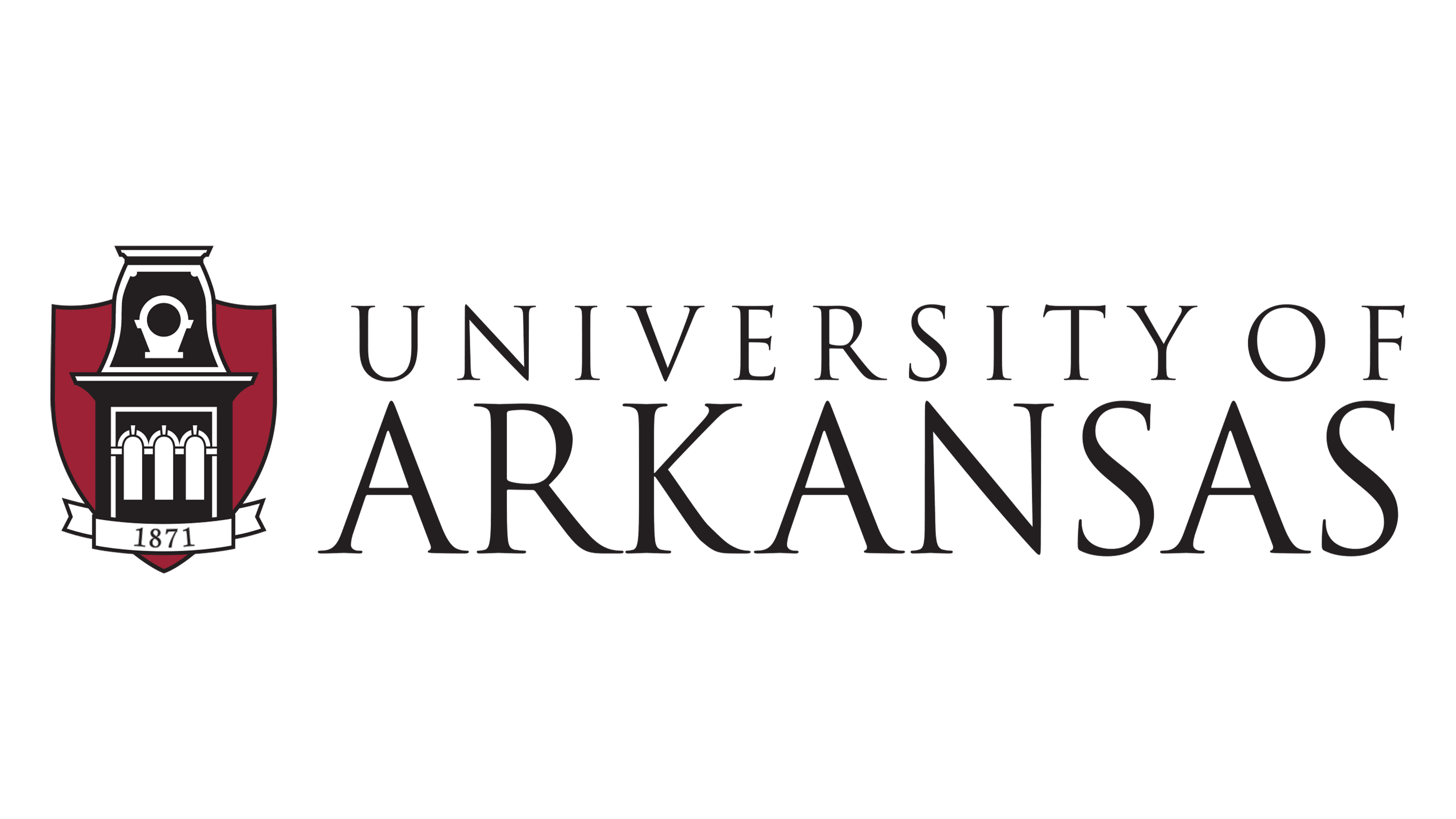 University of Arkansas logo on a green background