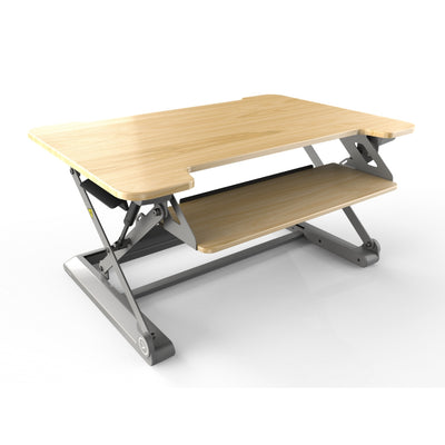 InMovement Standing Desk Pro DT20 facing right maple color